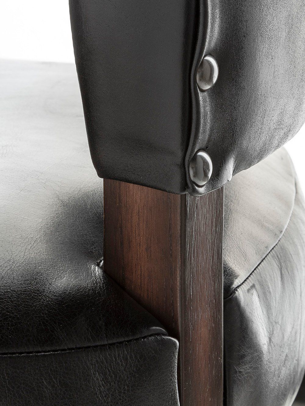 SILLA TORINO CUERO NEGRO