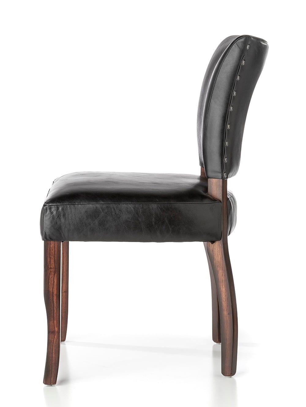 SILLA TORINO CUERO NEGRO