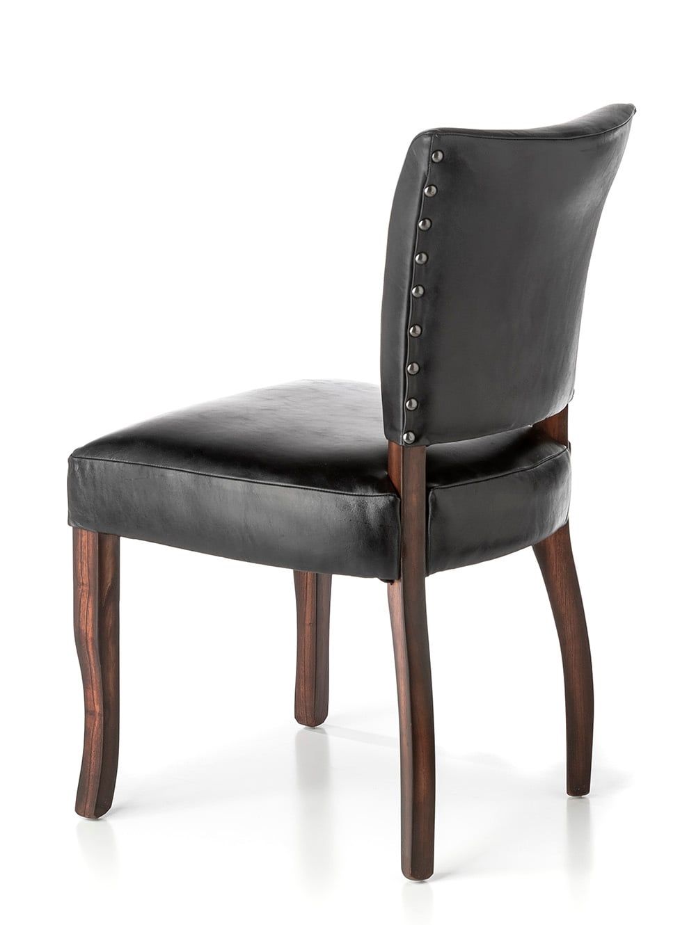 SILLA TORINO CUERO NEGRO