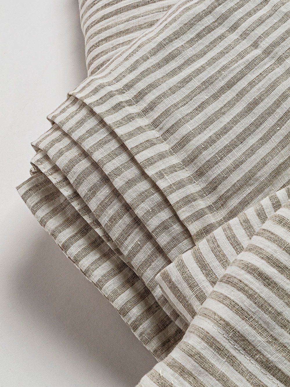 FUNDA DE LINO THESS OATMEAL STRIPE SUPER KING 285 X 250