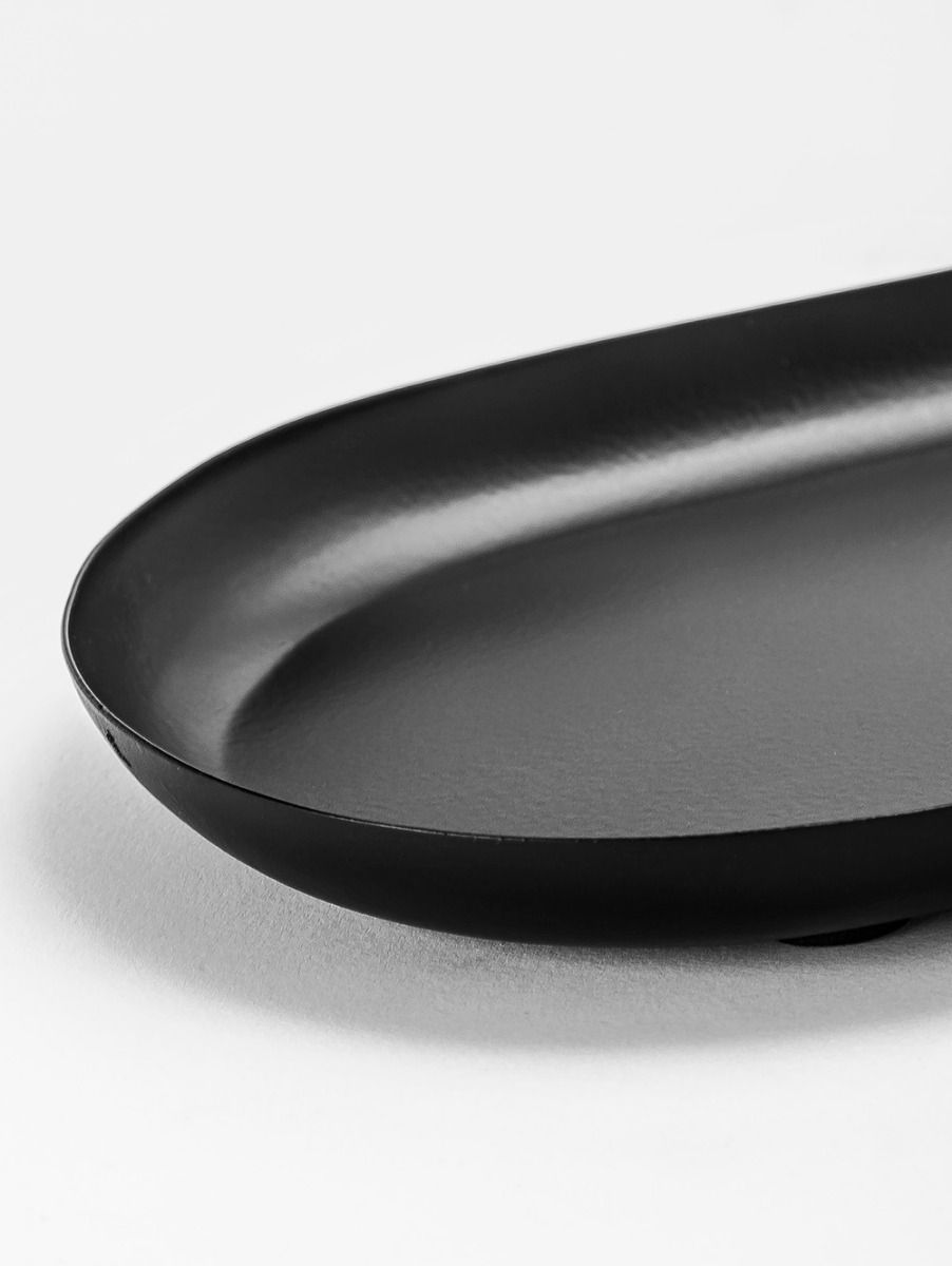BANDEJA OVALADA LARGA SURAT L NEGRO