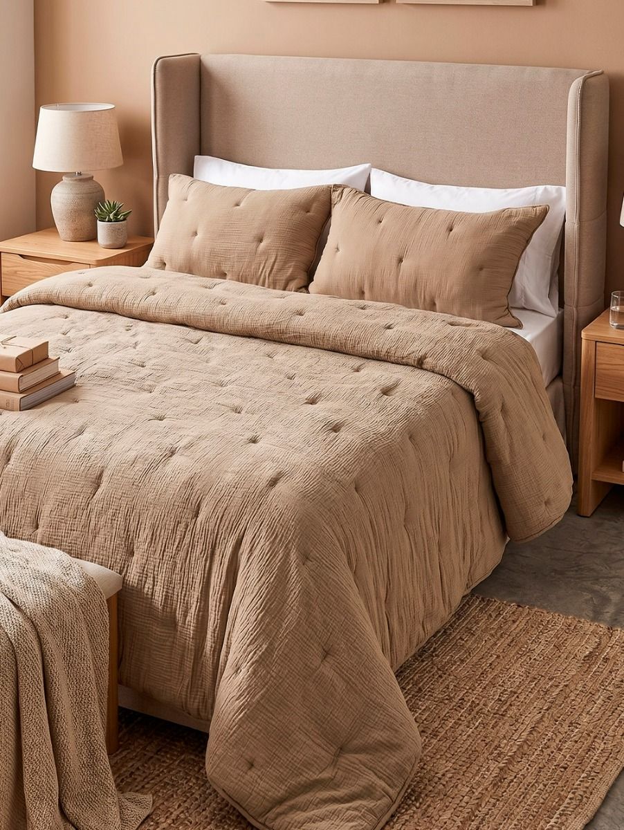 ACOLCHADO COPPELIA BEIGE QUEEN