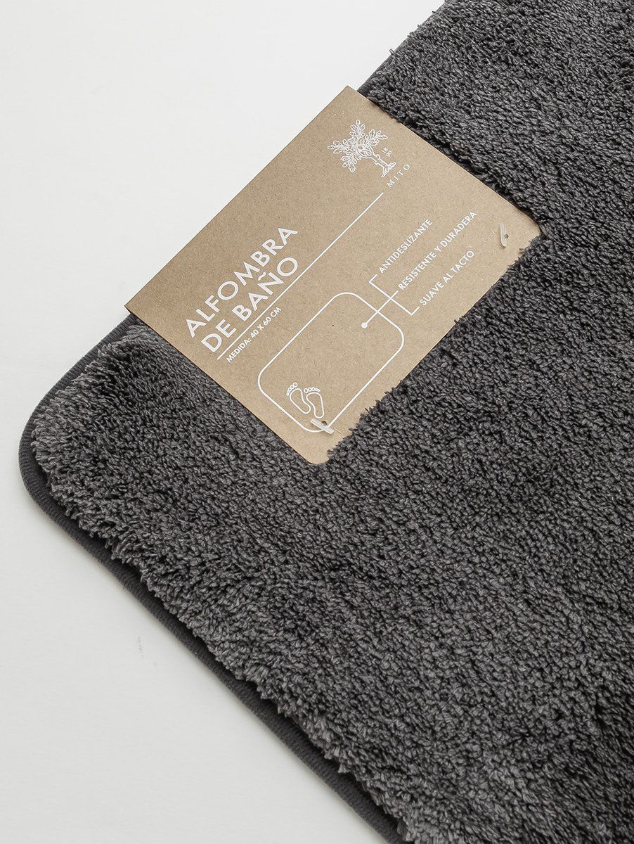 ALFOMBRA DE BAÑO ARIZONA GREY 40 X 60