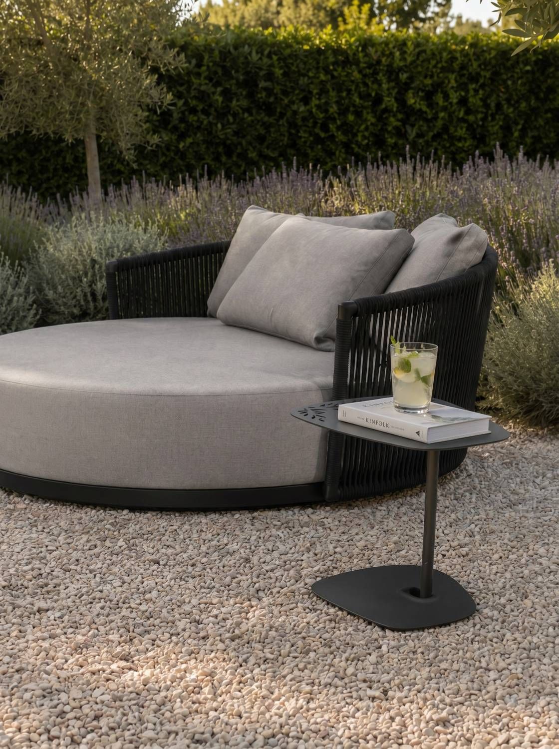 MESA LATERAL ARVY CHARCOAL