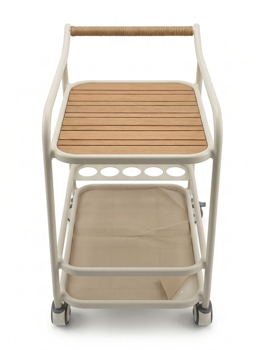 CARRITO BAR VARZEA IVORY WHITE