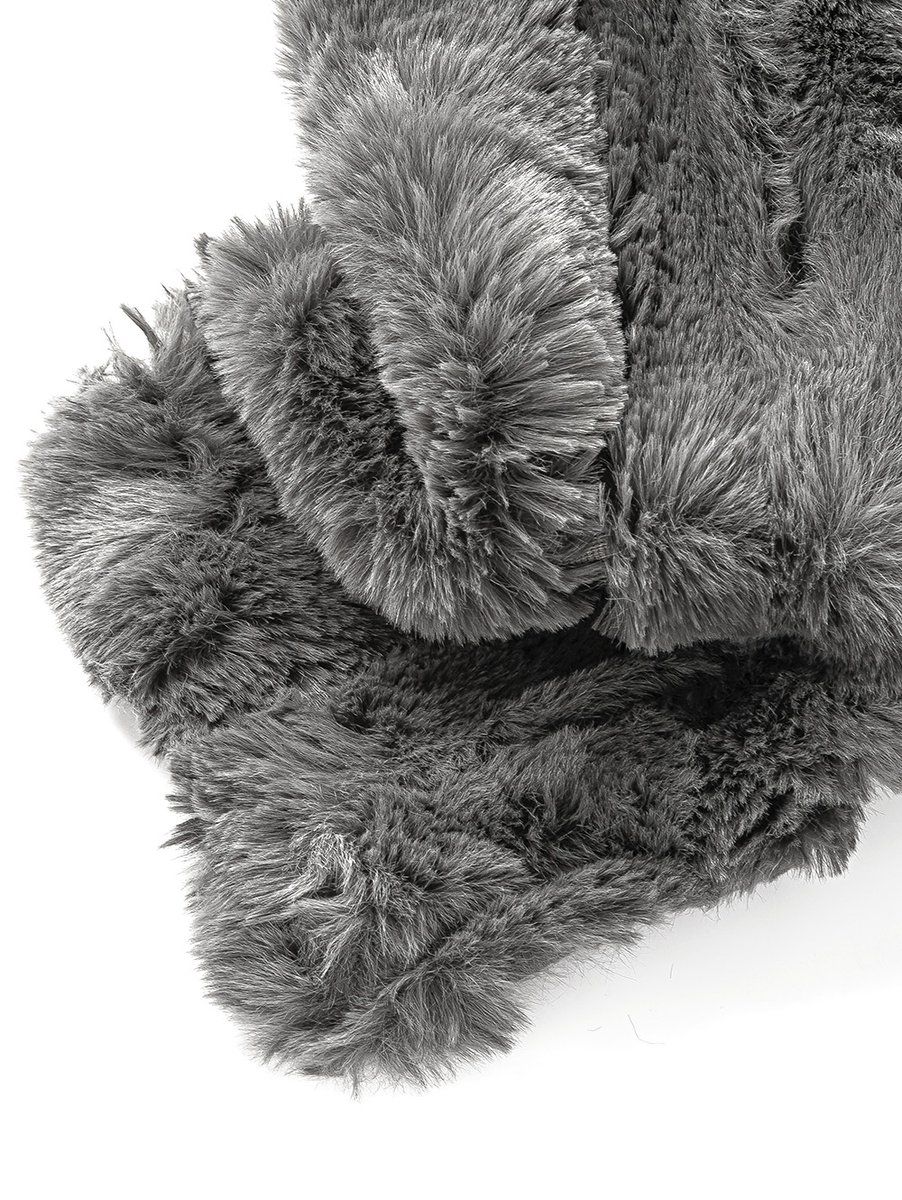 MANTA CAMBOYA GRIS OSCURO 140 X 180
