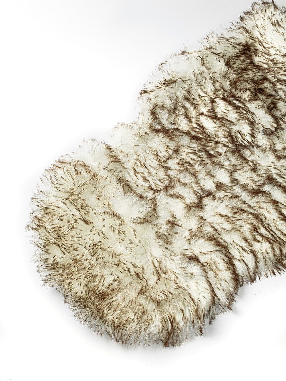 ALFOMBRA VAIL BLANCO-MARRON 65 X 102