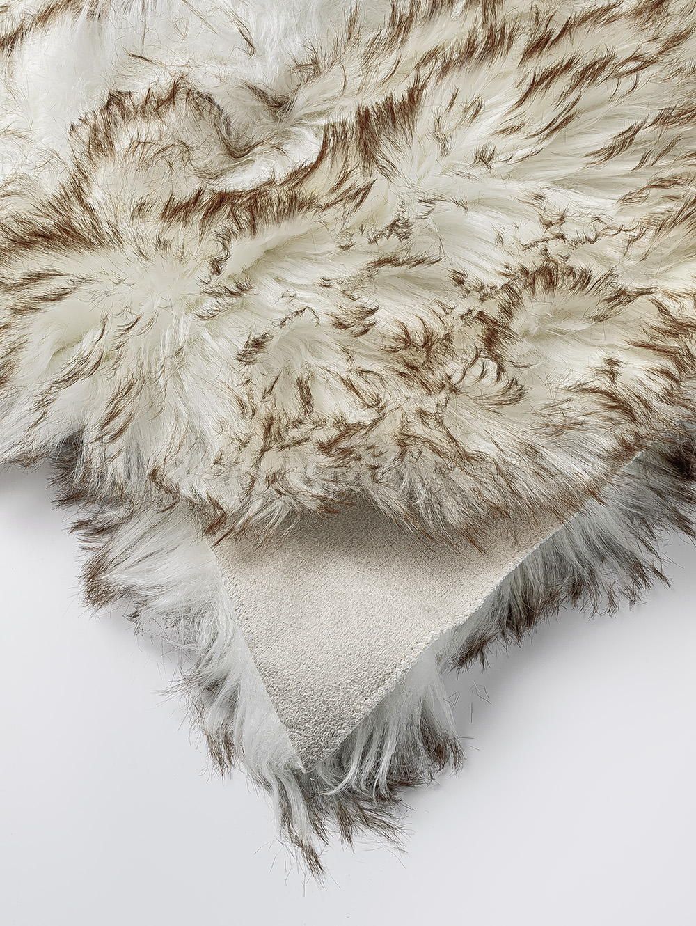 ALFOMBRA VAIL BLANCO-MARRON 65 X 102