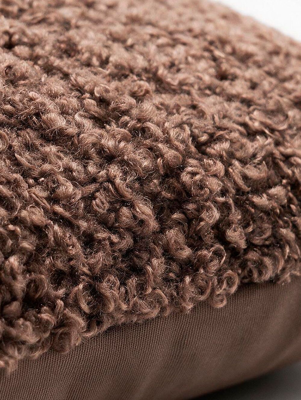 ALMOHADON TEDDY BROWN RECTANGULAR 30X50