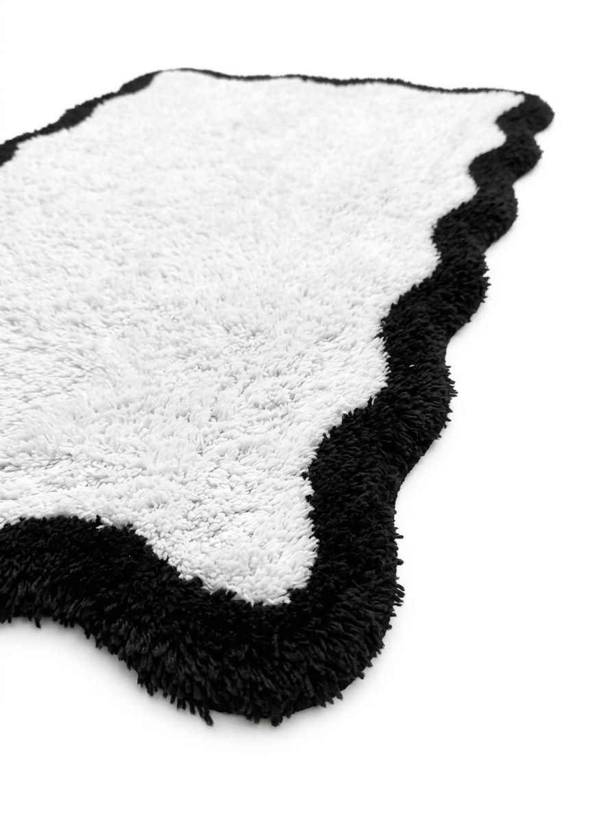 ALFOMBRA DE BAÑO VELU BLACK & WHITE
