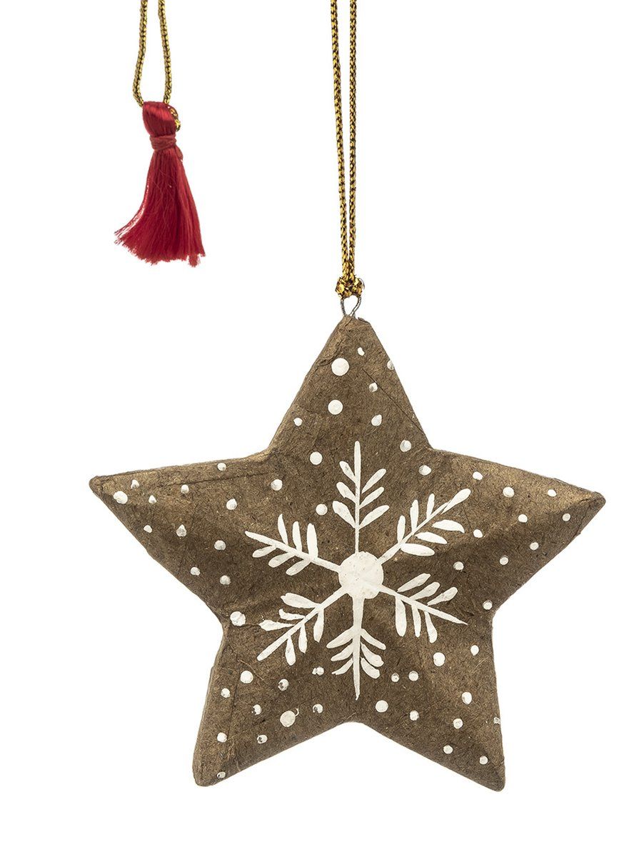 ADORNO COLGANTE NAVIDEÑO ESTRELLA PAPER SNOW