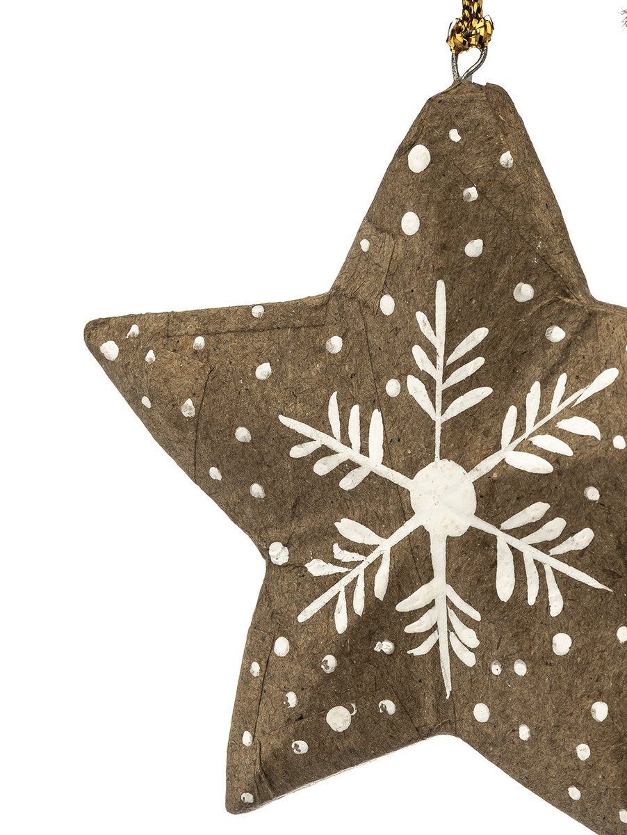 ADORNO COLGANTE NAVIDEÑO ESTRELLA PAPER SNOW