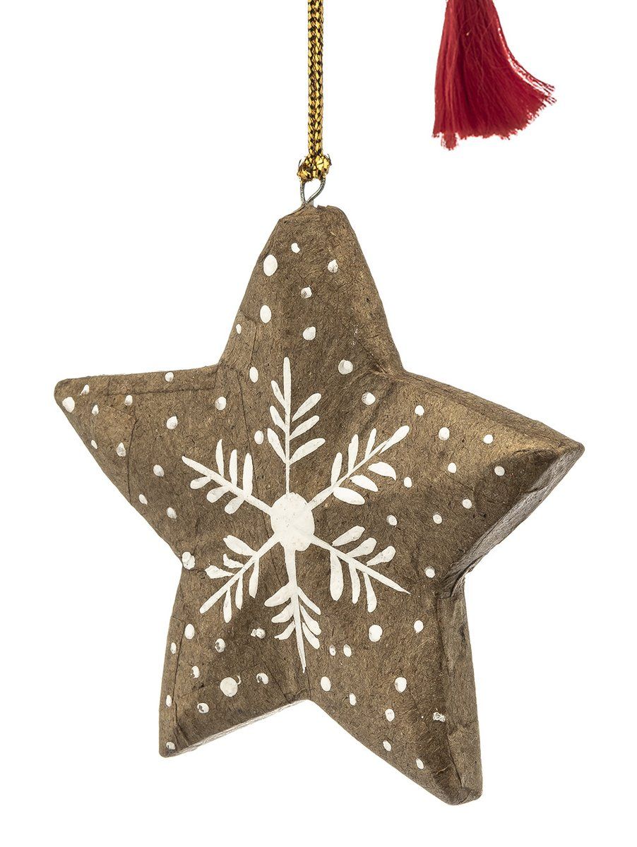ADORNO COLGANTE NAVIDEÑO ESTRELLA PAPER SNOW