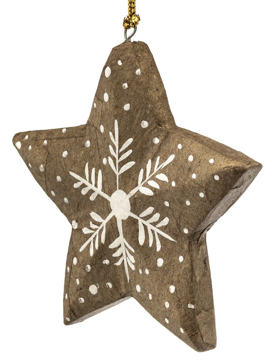 ADORNO COLGANTE NAVIDEÑO ESTRELLA PAPER SNOW