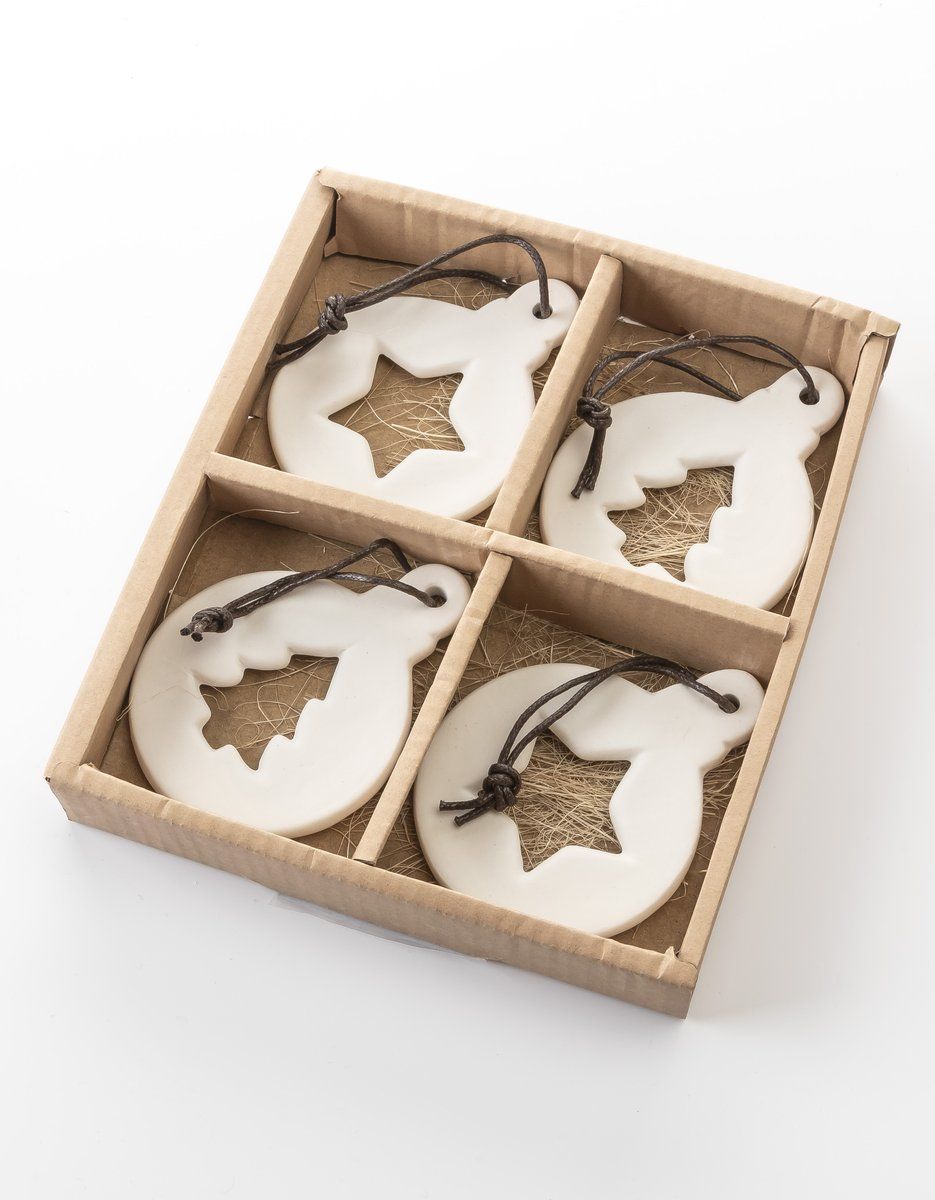 SET X4 ADORNO COLGANTE STAR&TREE