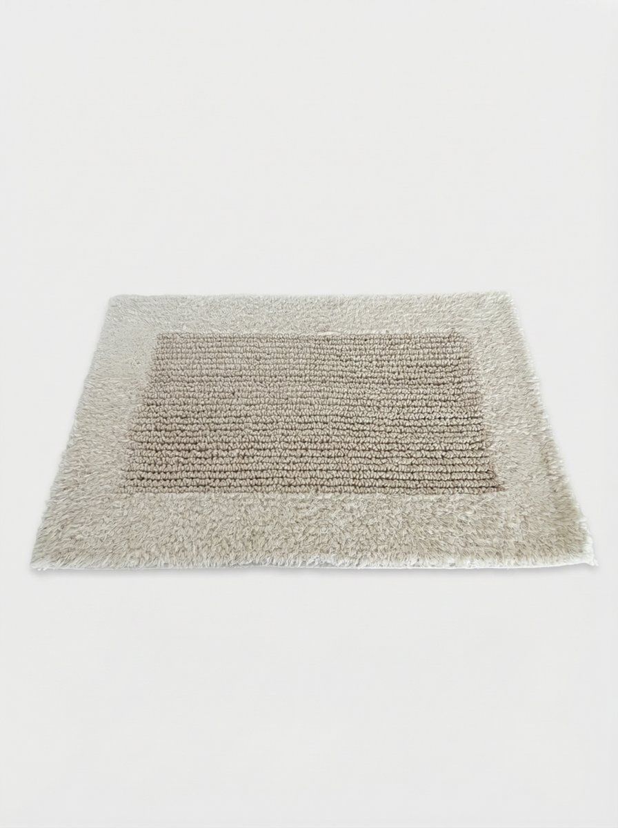 ALFOMBRA DE BAÑO REVERSIBLE OHIO BEIGE 70 X50