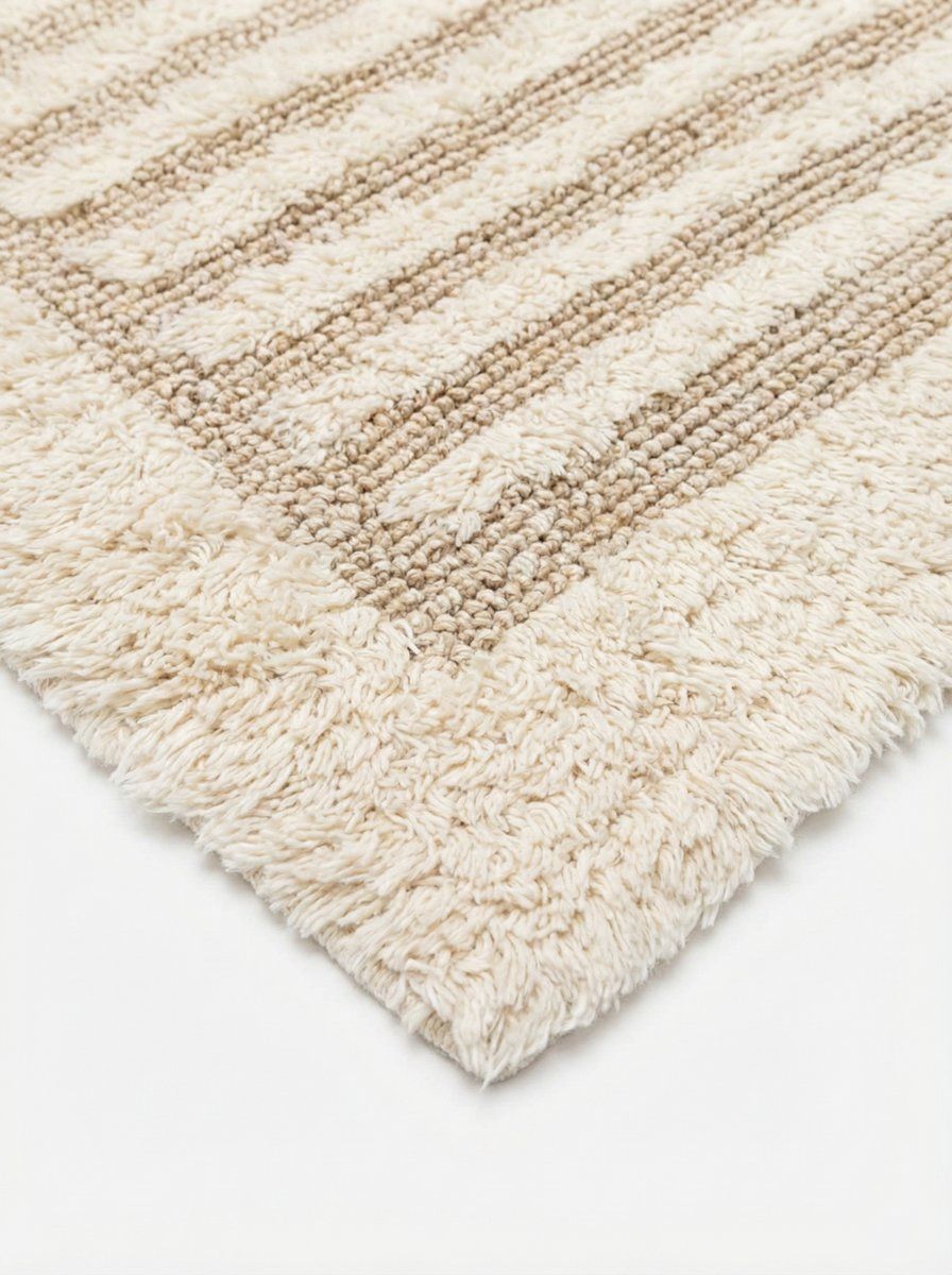 ALFOMBRA DE BAÑO REVERSIBLE ATHOL BEIGE 70 X50