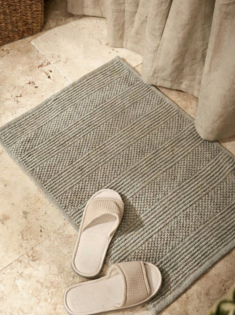 ALFOMBRA DE BAÑO ROWE GRIS 70 X 50