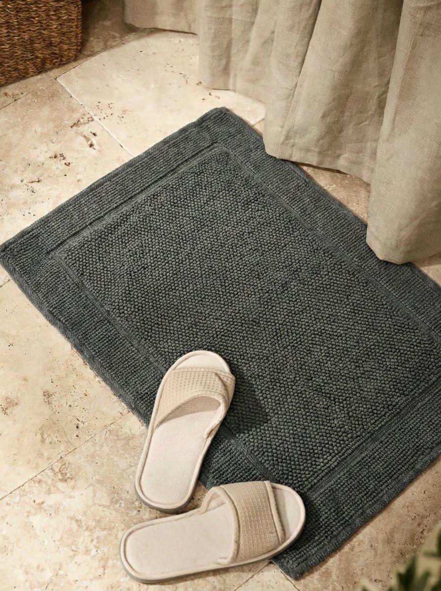 ALFOMBRA DE BAÑO GRAFTON GRIS 70 X 50