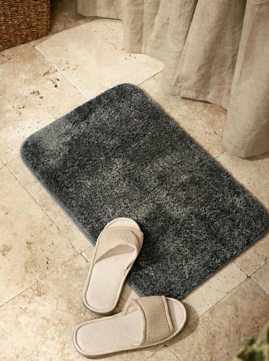 ALFOMBRA DE BAÑO BOSTON GRIS 80 X 50