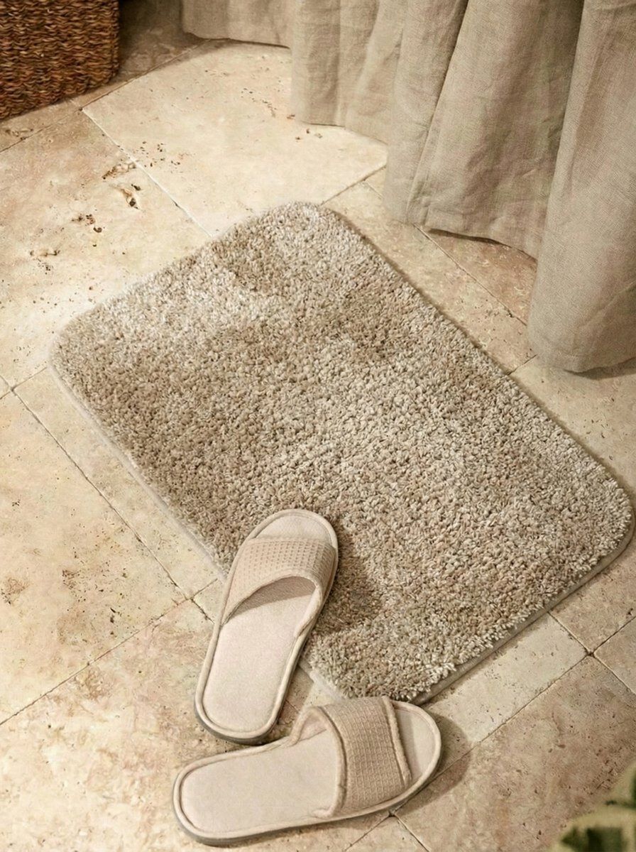 ALFOMBRA DE BAÑO BOSTON BEIGE 80 X 50