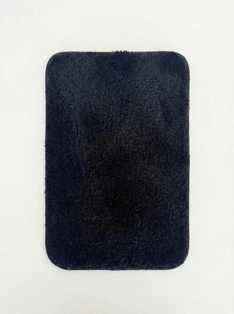 ALFOMBRA DE BAÑO BOSTON NEGRO 80 X 50