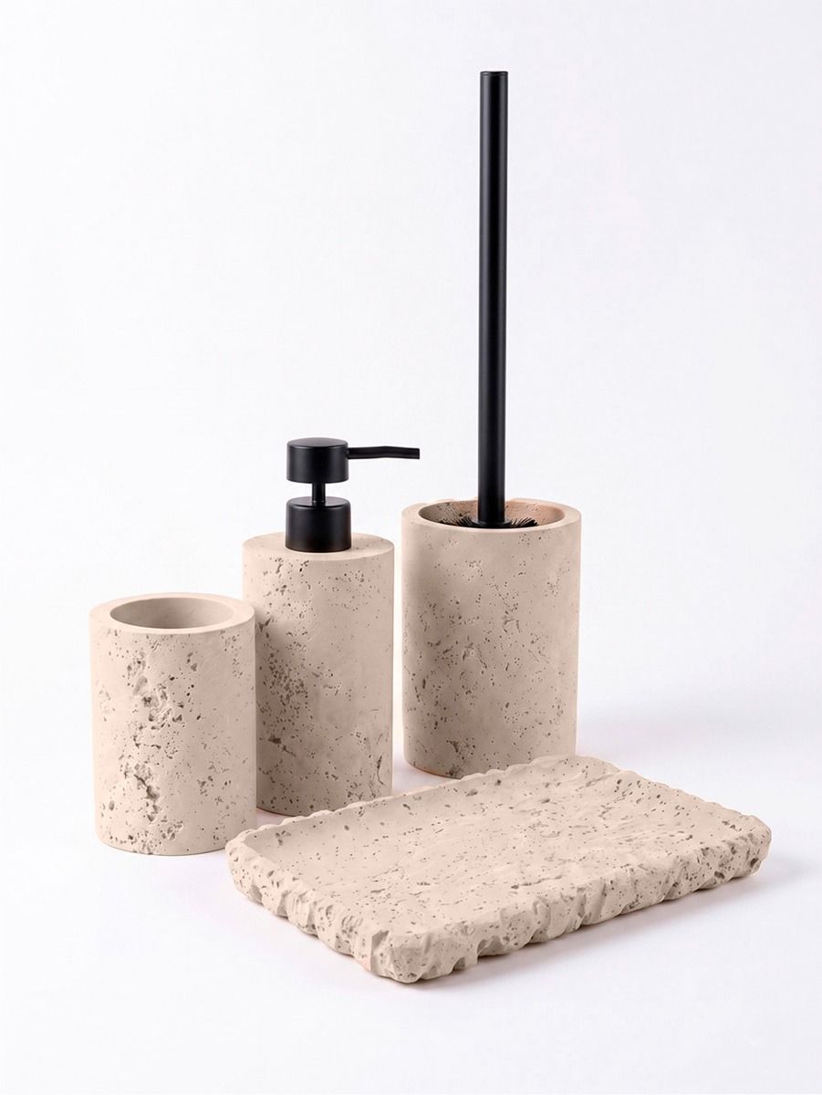 Cepillo Limpia Inodoro Lidia Beige