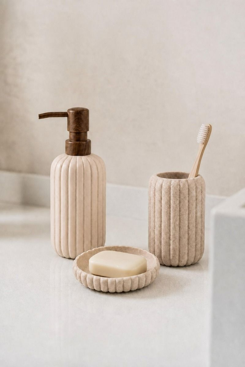 Dispenser de Jabón Líquido Amparo Beige
