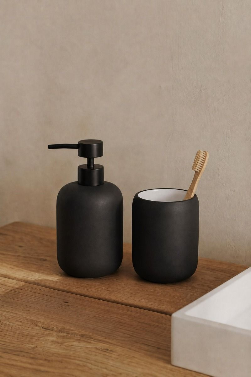 Set Accesorios de Baño Marga Negro