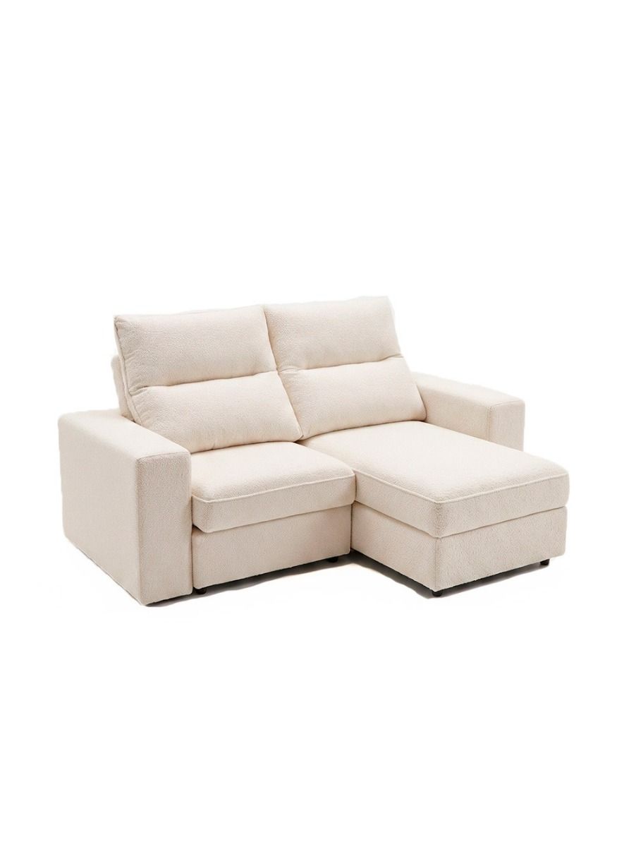 SOFA RECLINABLE MORA WHITE BOUCLE