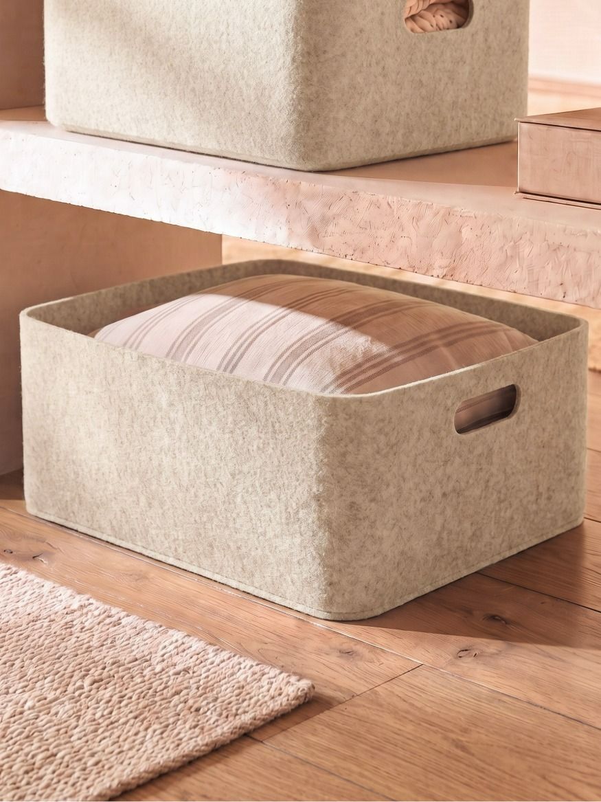 CESTO FIELTRO BEIGE S