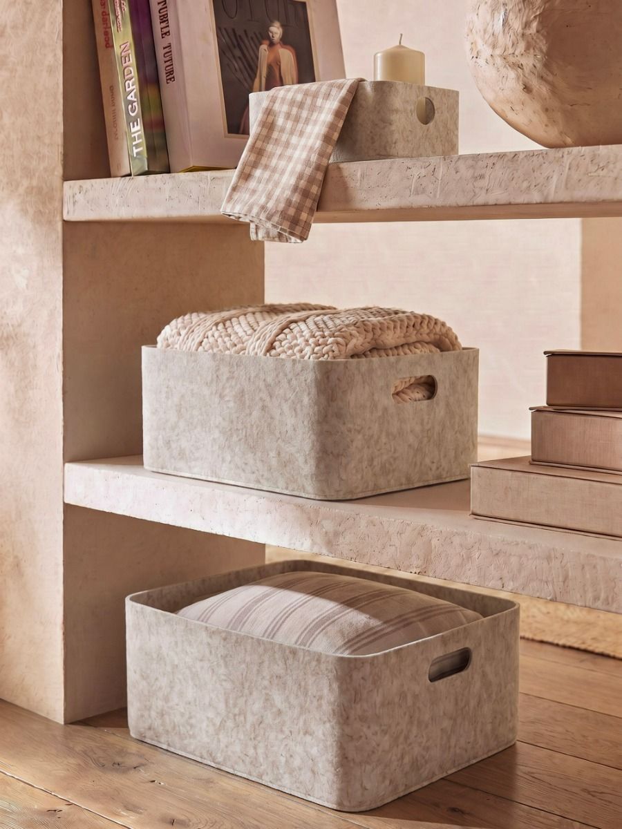 CESTO FIELTRO BEIGE S