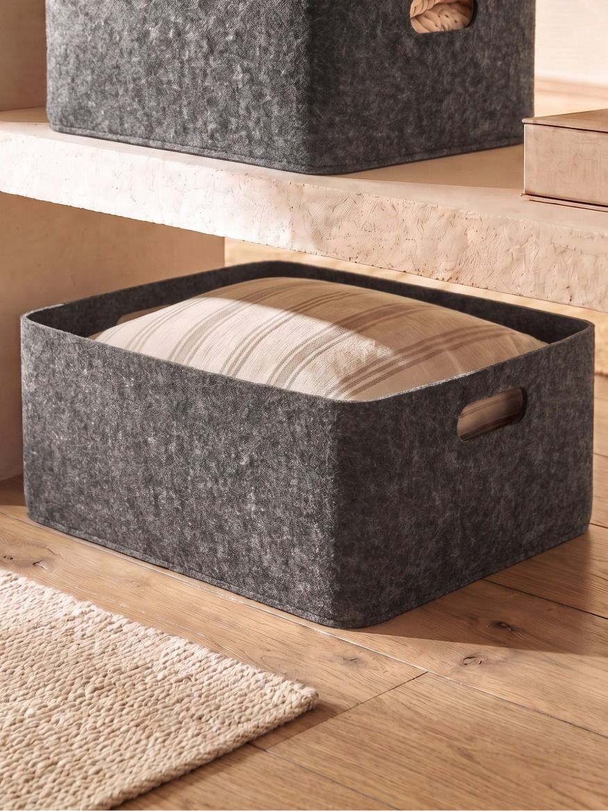 CESTO FIELTRO DARK GREY M
