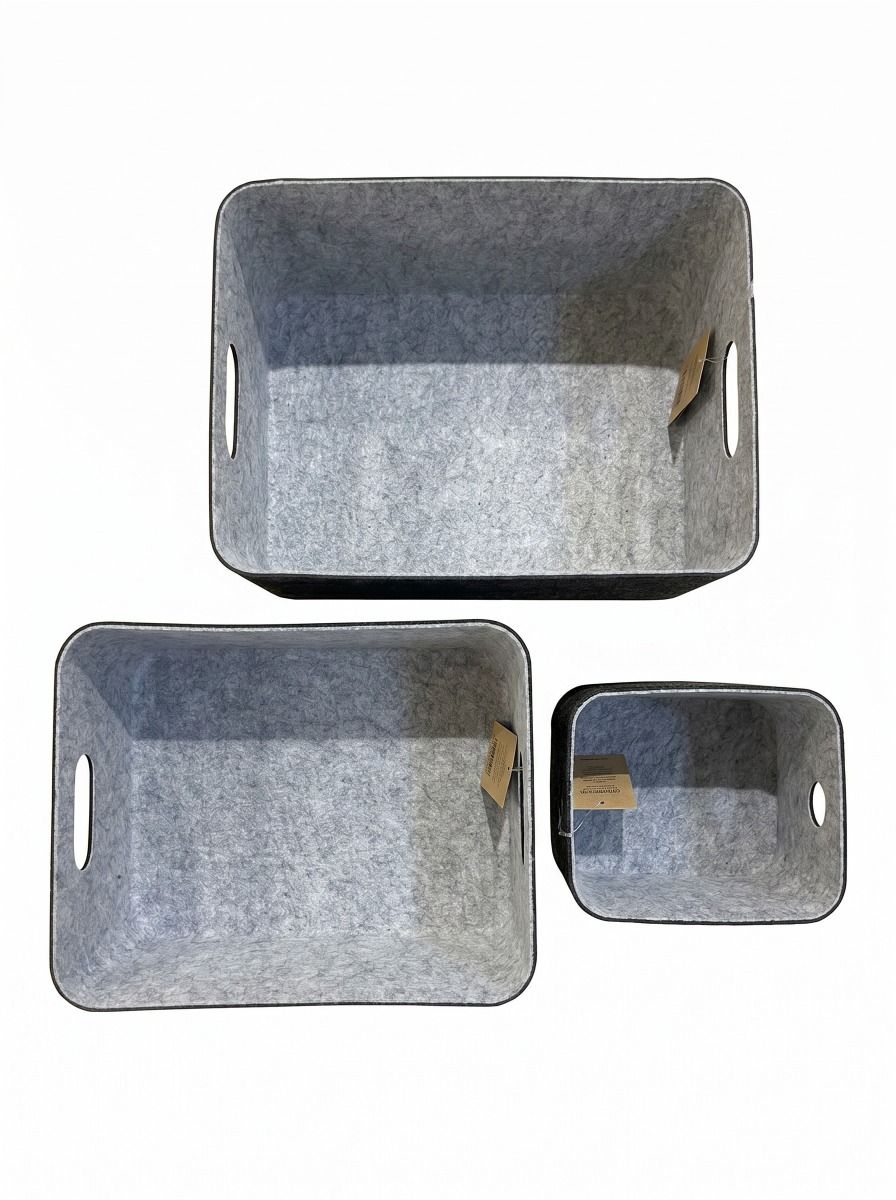 CESTO FIELTRO DARK GREY L