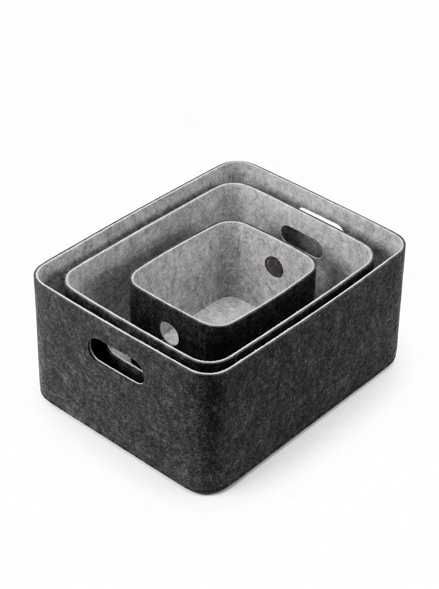 CESTO FIELTRO DARK GREY M
