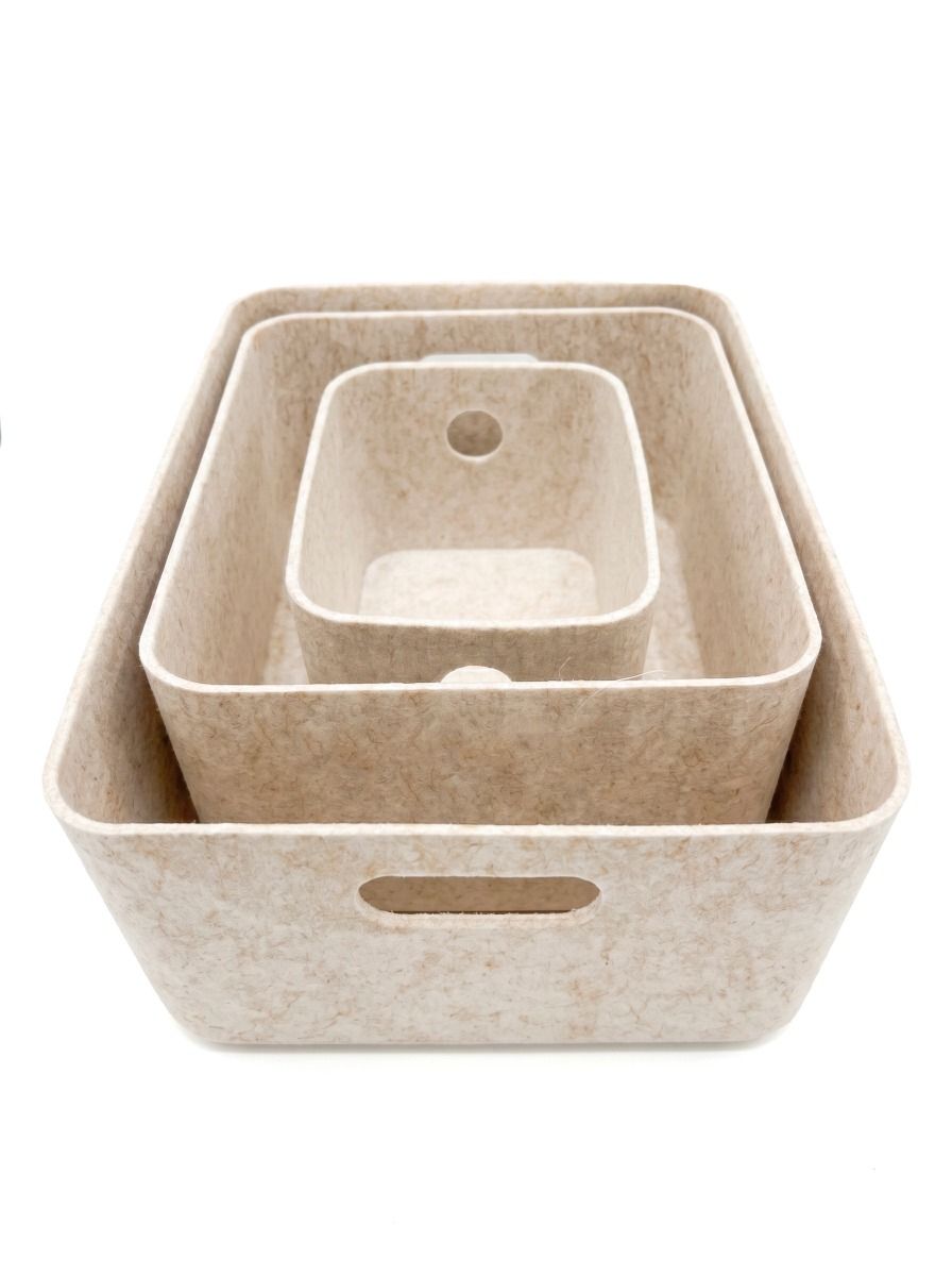 CESTO FIELTRO BEIGE M