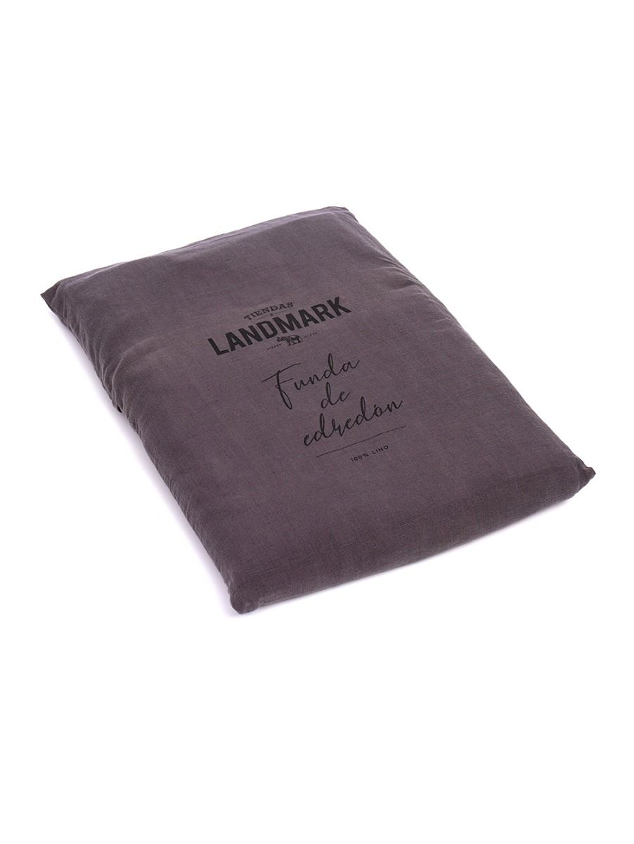 FUNDA DE LINO THESS CHARCOAL KING 260x240
