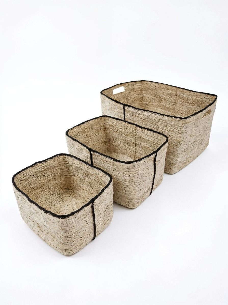 CANASTO ASHA BLACK & NATURAL S