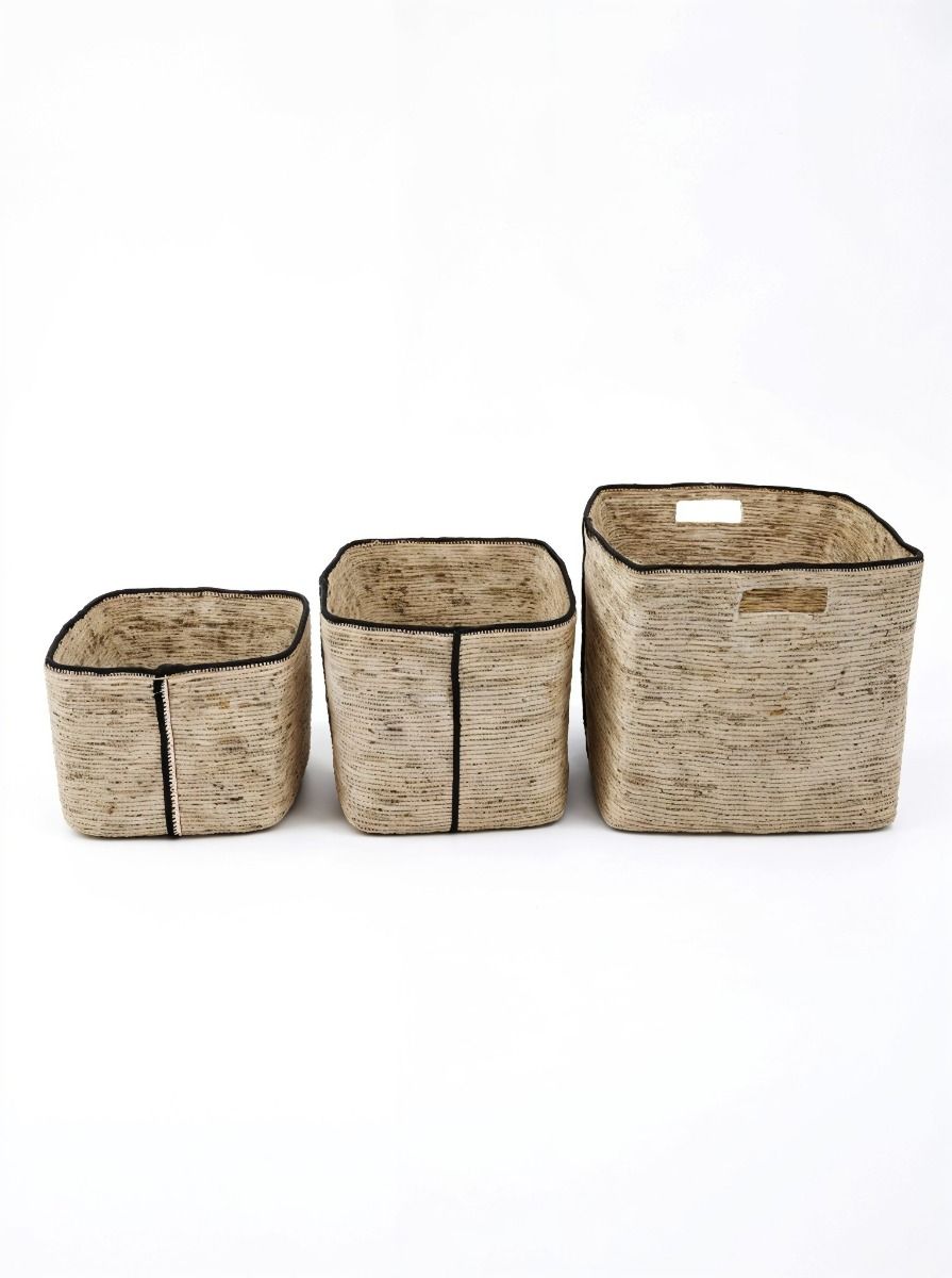 CANASTO ASHA BLACK & NATURAL L